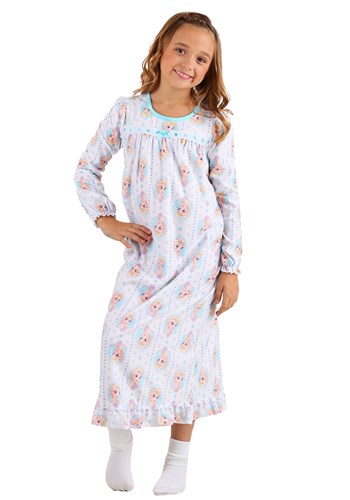Girls Frozen Elsa Granny Gown Sleepwear