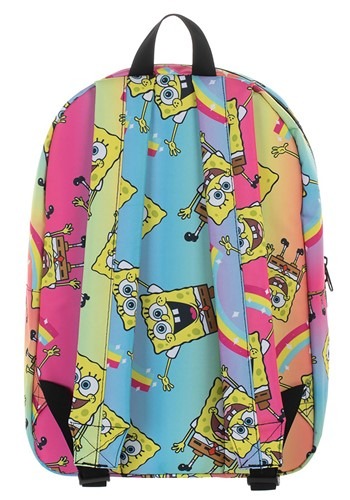 Spongebob Squarepants Rainbow Print Backpack