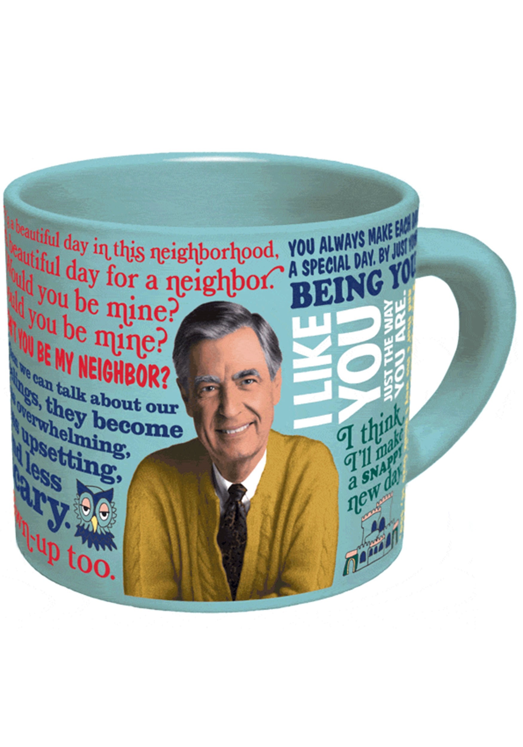 14 oz Mister Rogers Sweater Changing Heat Activated Coffee Mug