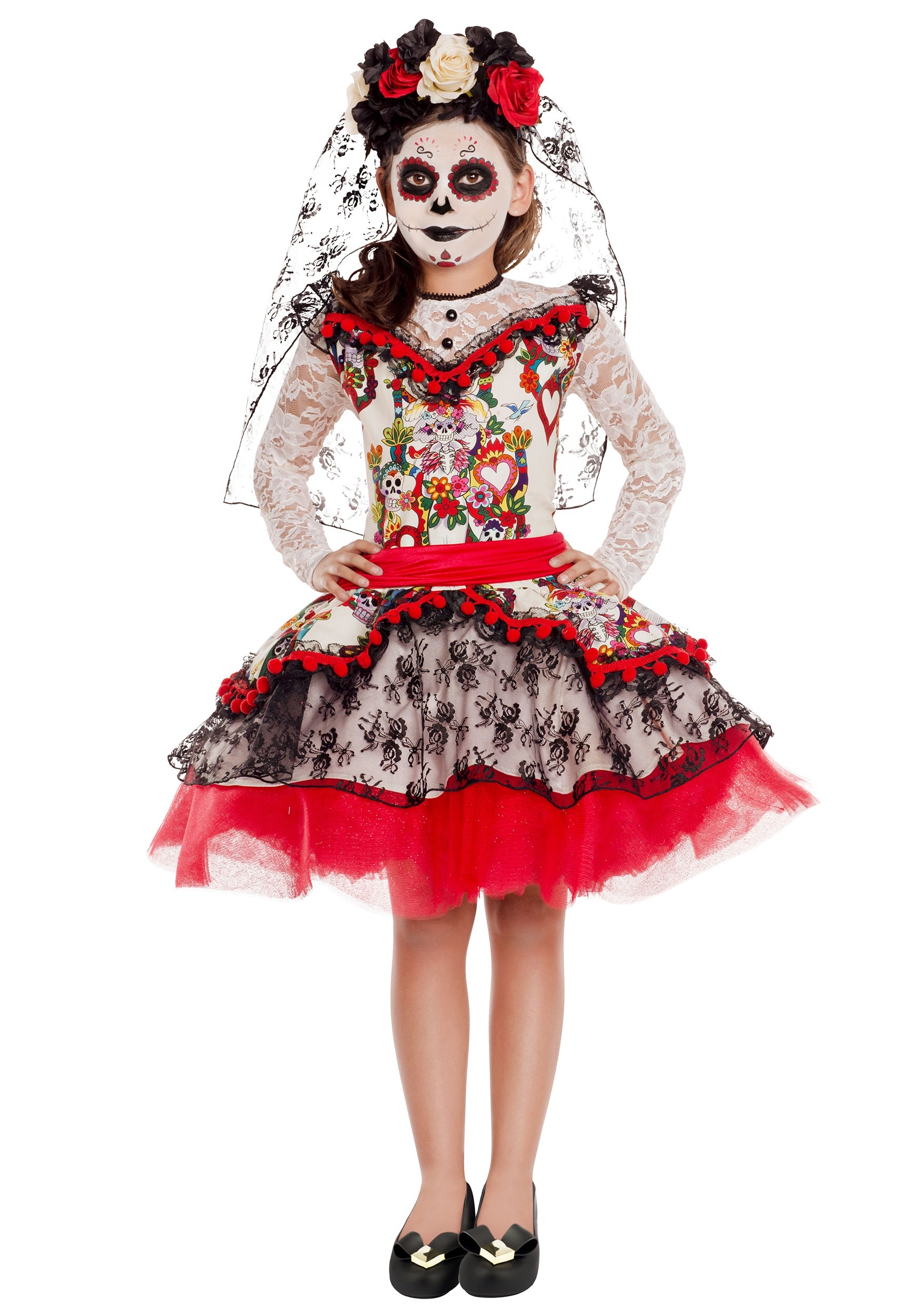 Sugar Skull Princess Costume for Girl