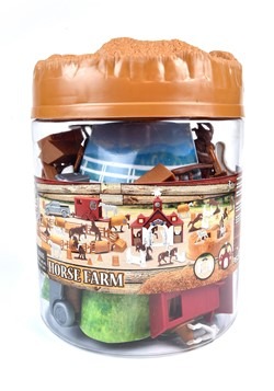 Bucket of Horses Toy Set