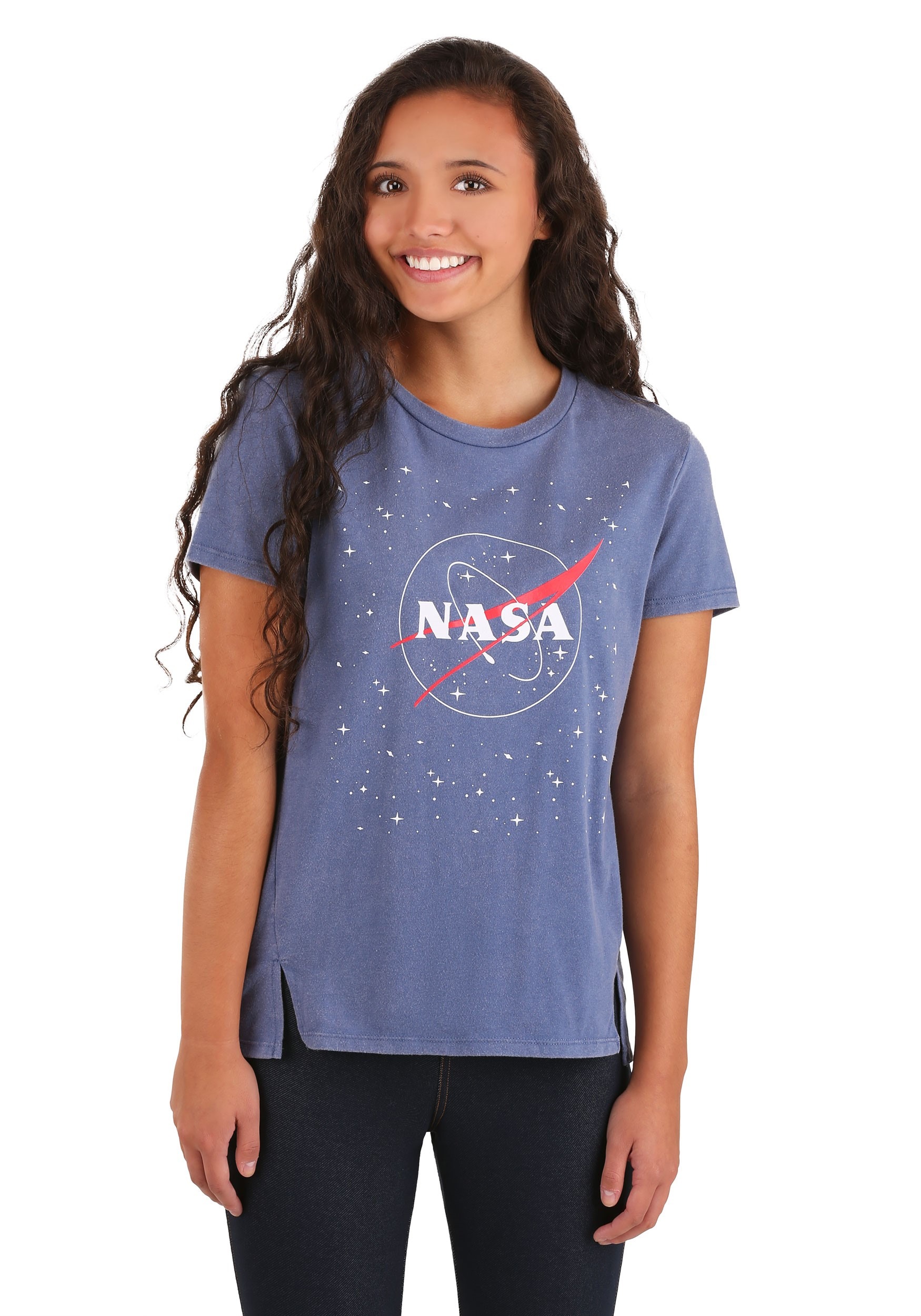 NASA Washed Tab Front Tee for Women