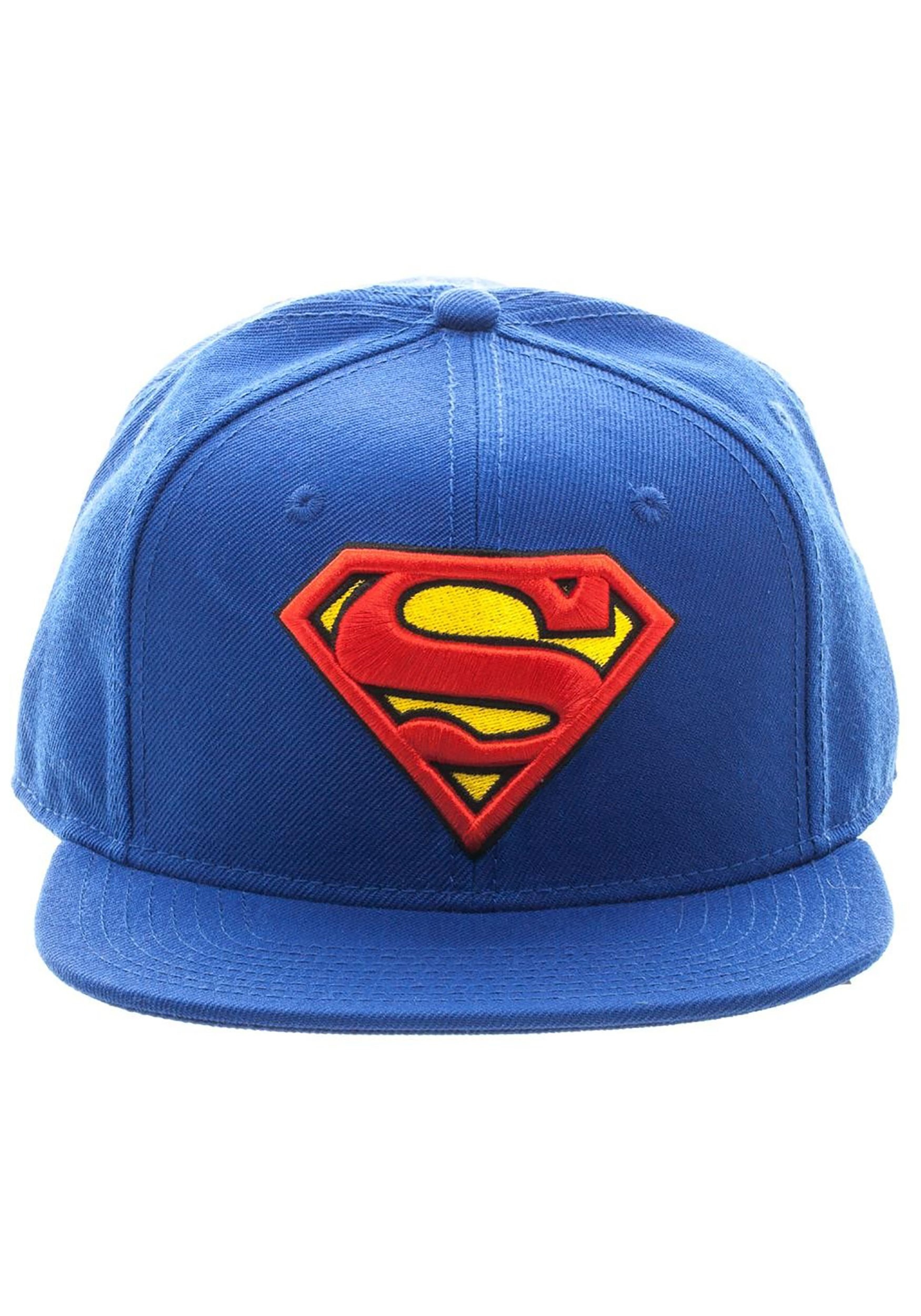 Blue Superman Snapback Hat