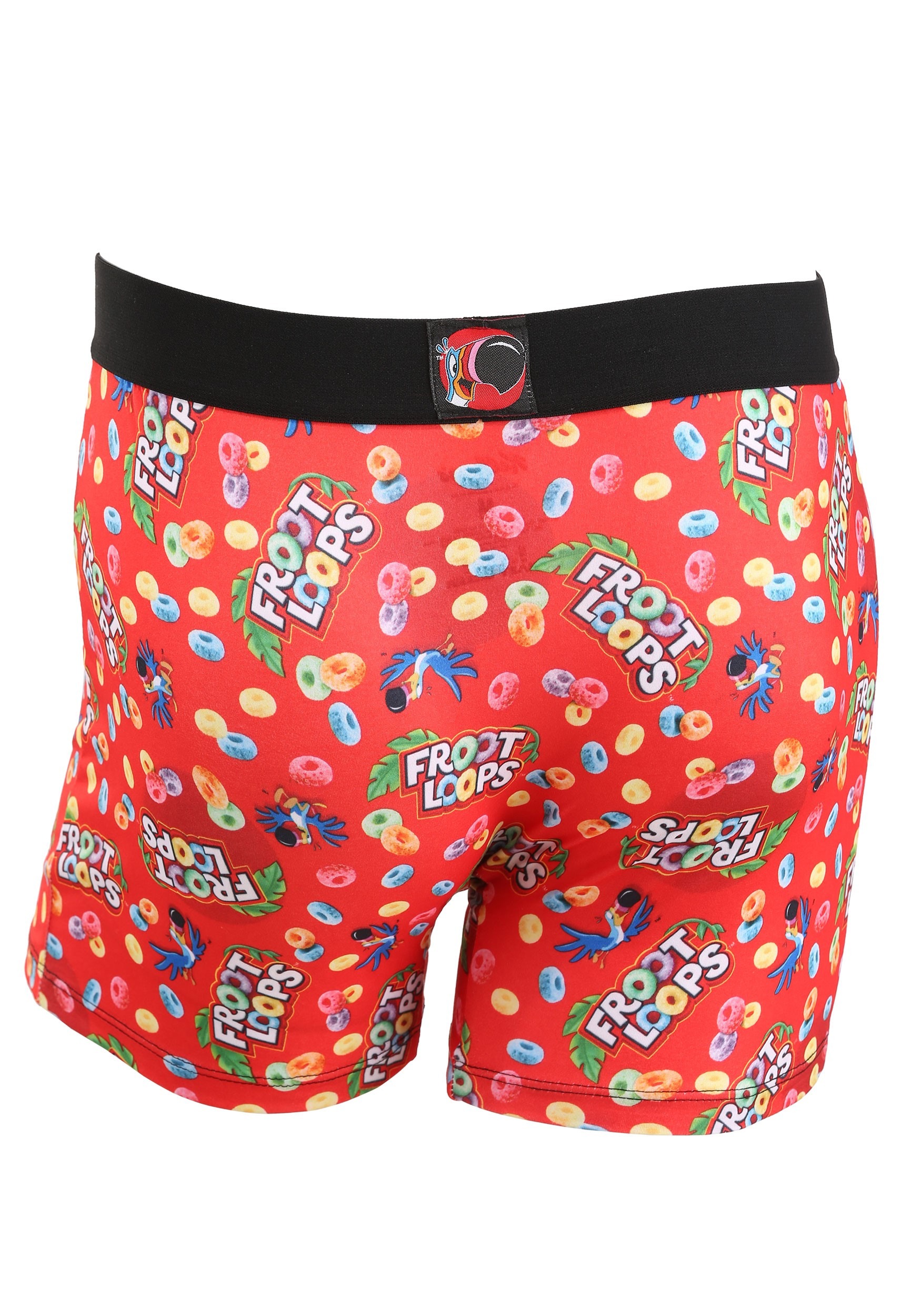 Mens Crazy Boxers Froot Loops Red/White Boxer Briefs 