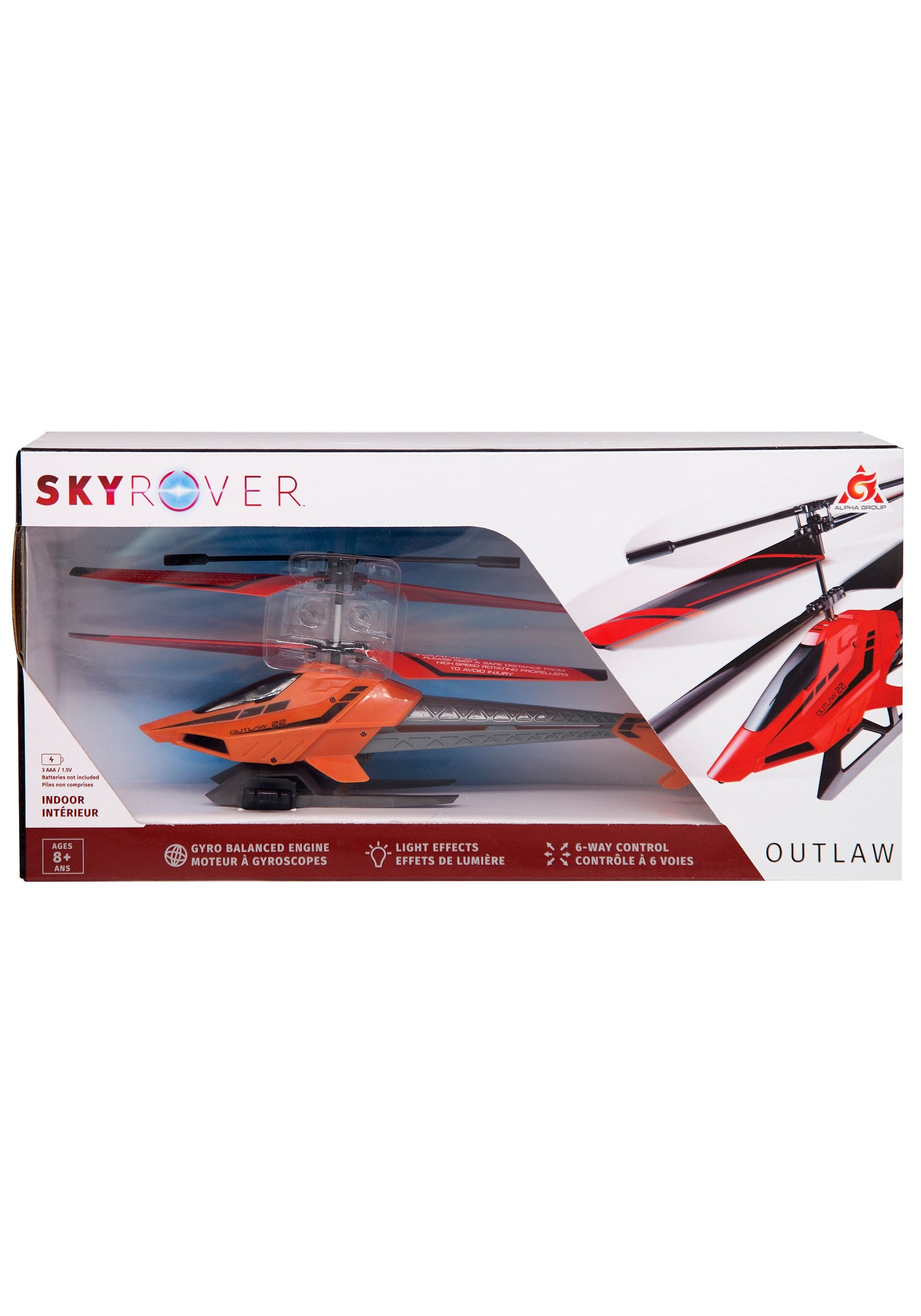 Sky Rover: Outlaw Helicopter Drone w/ R/C Controller