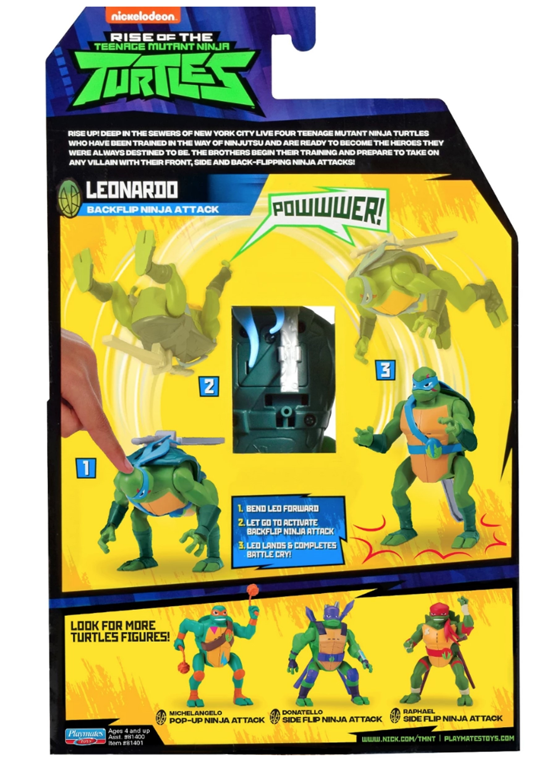 backflip ninja turtle toy