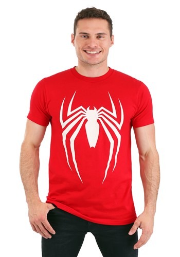 Men's Spider-Man Video Game Logo Red T-Shirt