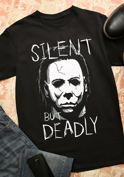 Michael Myers Silent But Deadly Black T Shirt for Adults