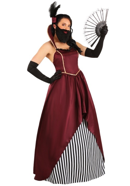 Women's Bearded Lady Circus Costume