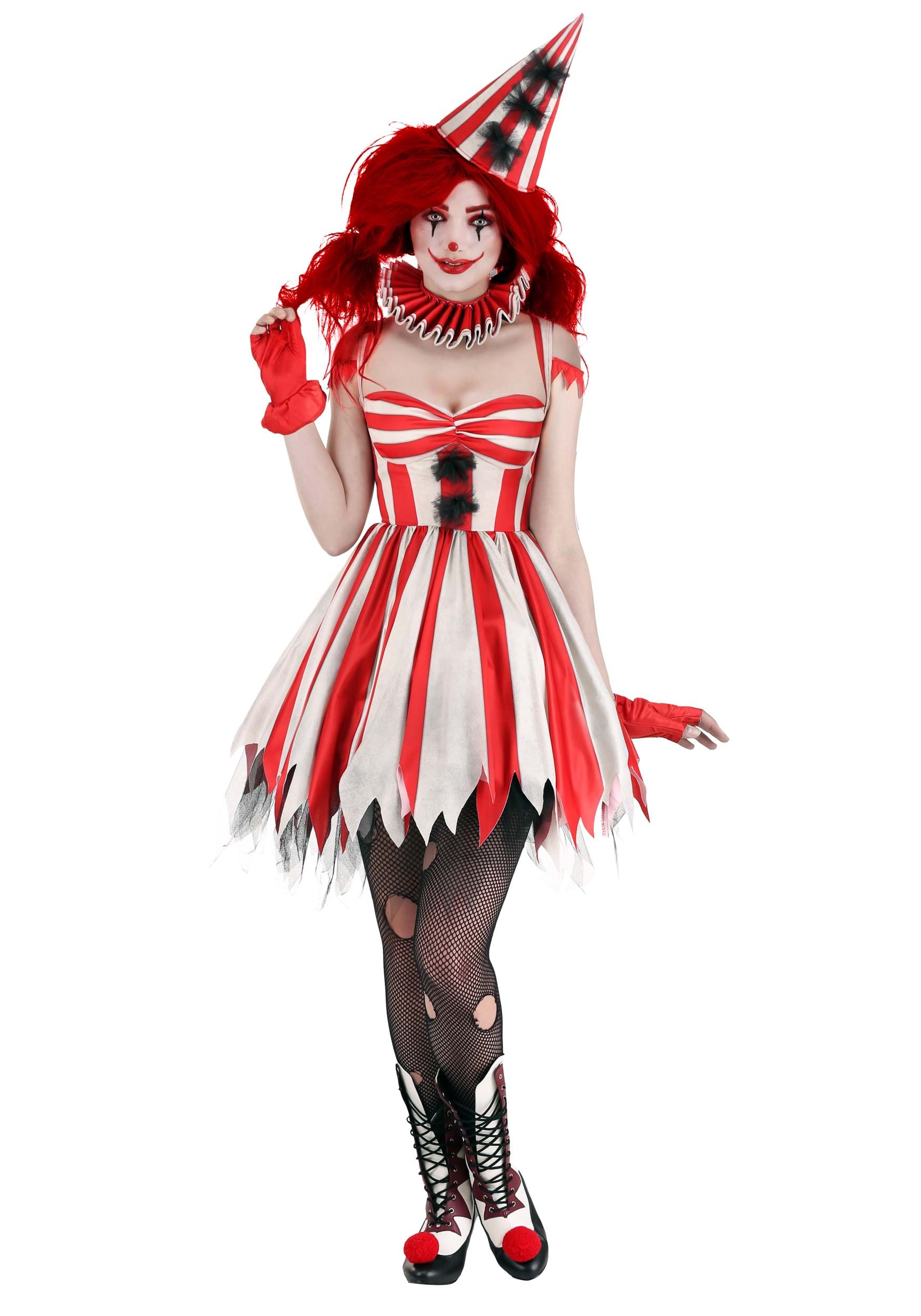 Sinister Circus Clown Womens Costume