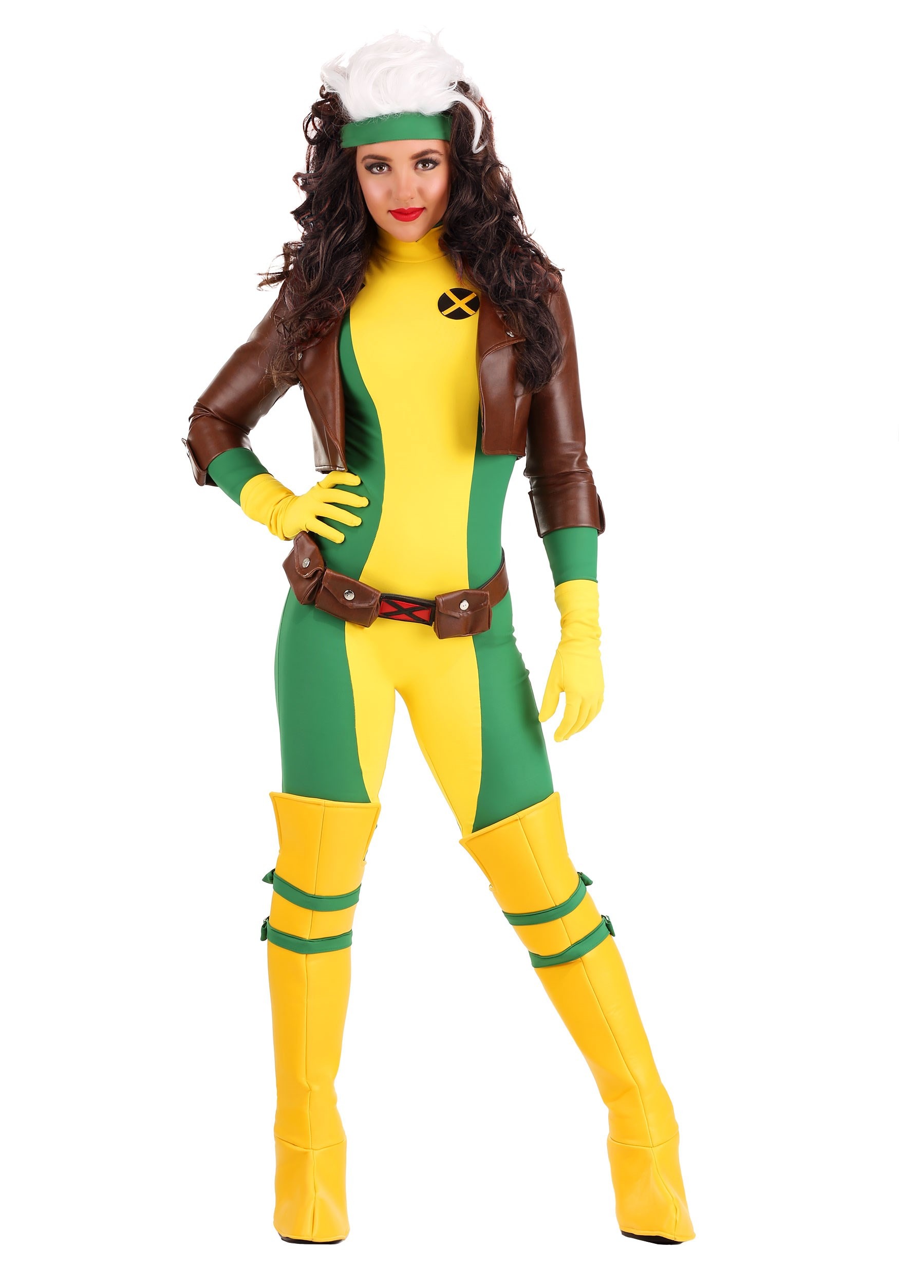 Photos - Fancy Dress Charades Women's X-Men Rogue Premium Costume Yellow/Green CH03691