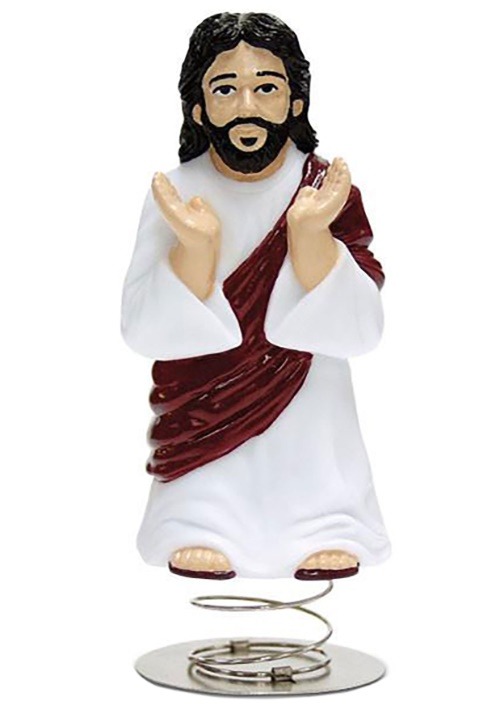 Spring Loaded Dashboard Jesus Figure