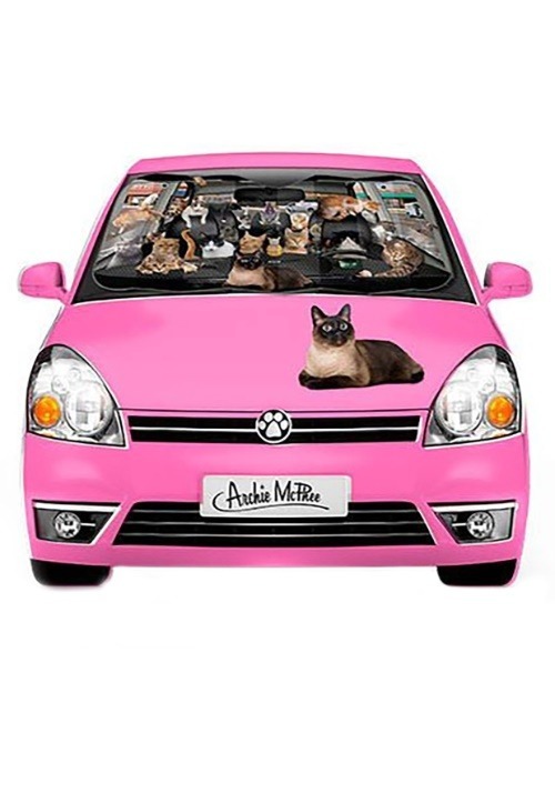 Car Full of Cats Auto Sunshade