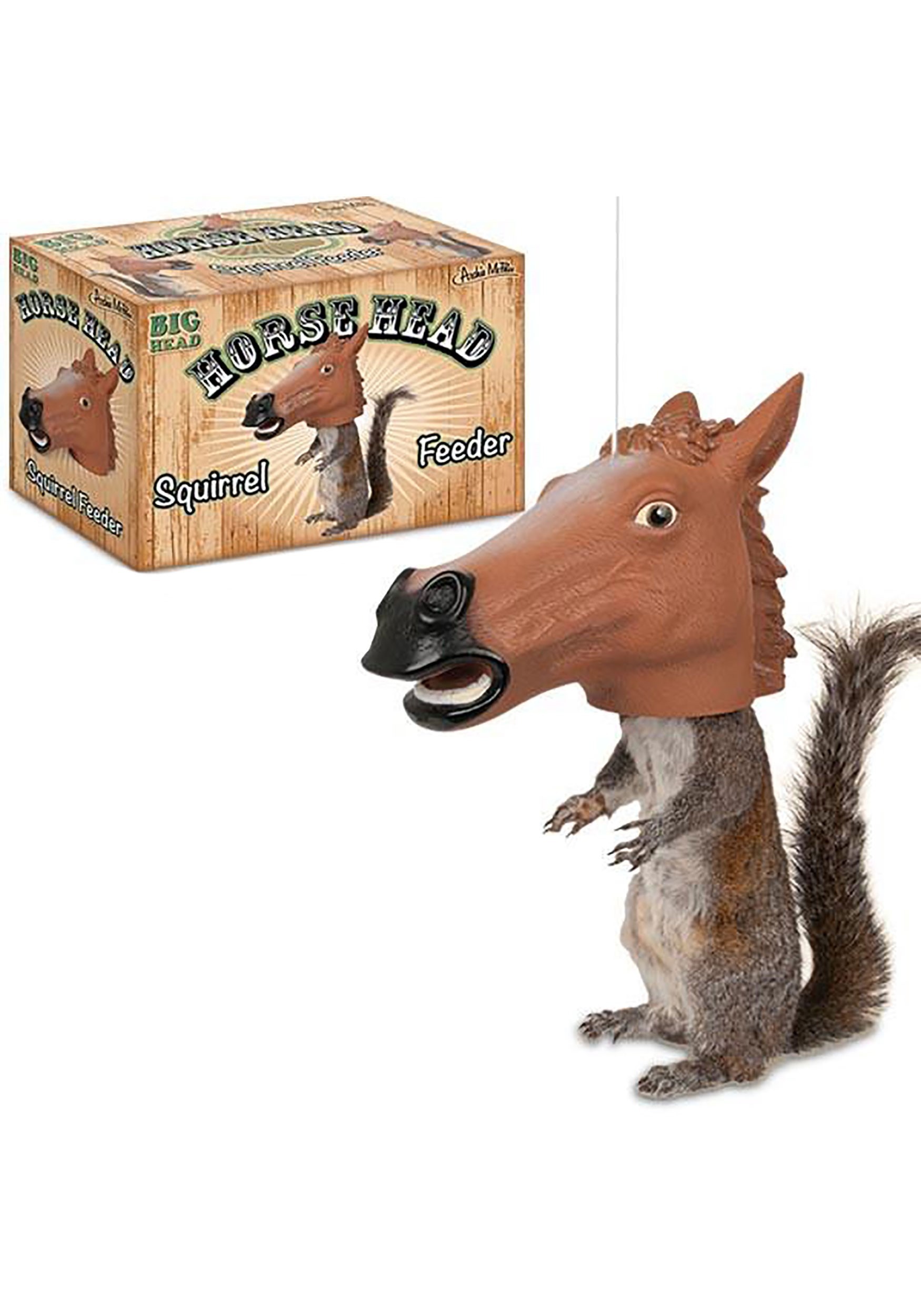 Horse Head Vinyl Squirrel Feeder