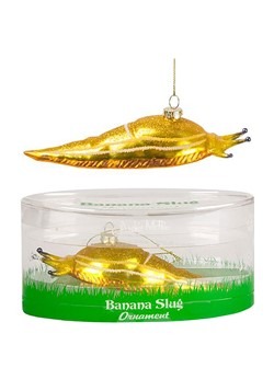 Banana Slug Glass Blown Ornament