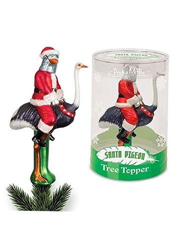 Santa Pigeon Tree Topper