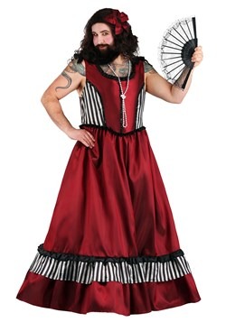 Adult Plus Size Bearded Woman Costume
