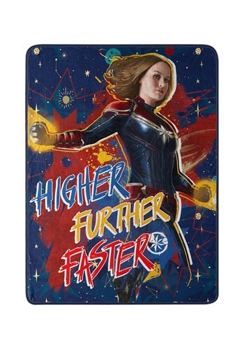 Captain Marvel Higher 40" x 60" Super Soft Throw
