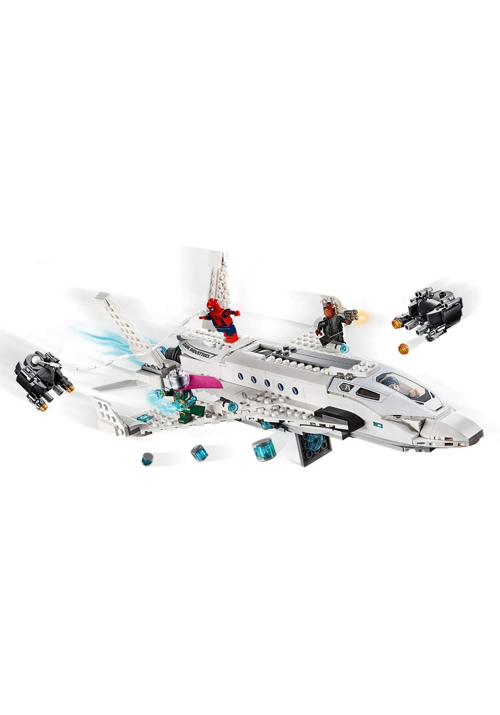 lego stark jet and the drone attack