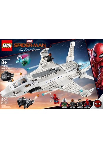 lego marvel spider man far from home stark jet and the drone attack