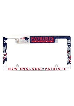 New England Patriots SPARO All Over Chrome License Plate