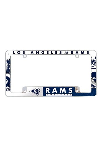 NFL Los Angeles Rams SPARO All Over Chrome License Plate