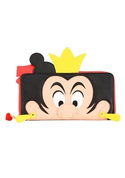 Loungefly Disney Queen of Hearts Faux Leather Zip