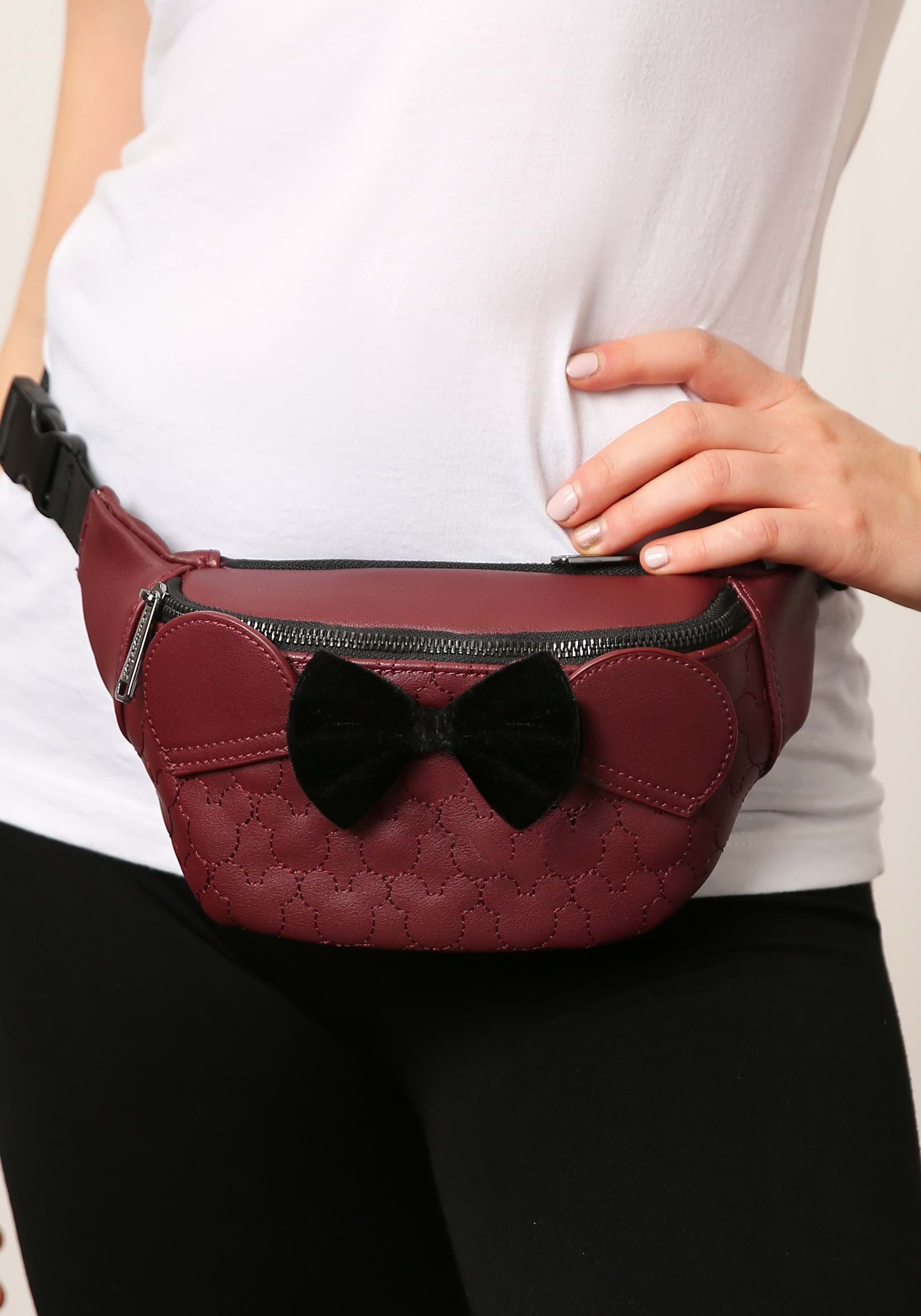 Disney Hip Bag Minnie Mouse Dotted Red Pouch Bum Bag Waist Bag Belt Bag
