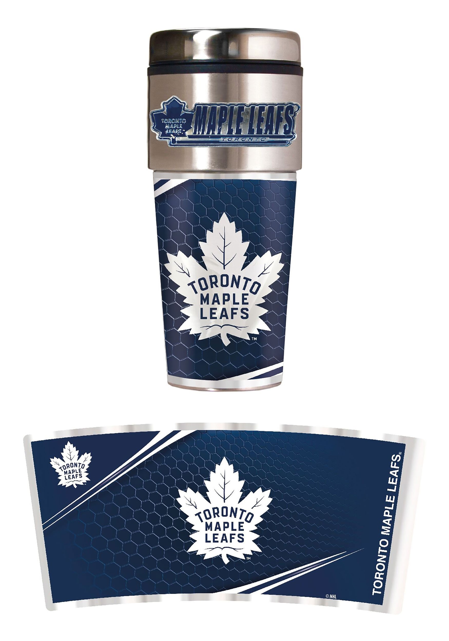 16 oz Toronto Maple Leafs NHL Tumbler w/ Metallic Graphics
