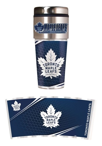 Toronto Maple Leafs 16 oz Tumbler with Metallic Graphics