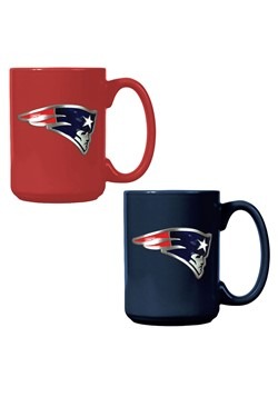 NFL New England Patriots 15oz. Ceramic Mug Gift Se
