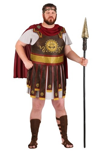 Plus Size Roman Warrior Costume for Adults