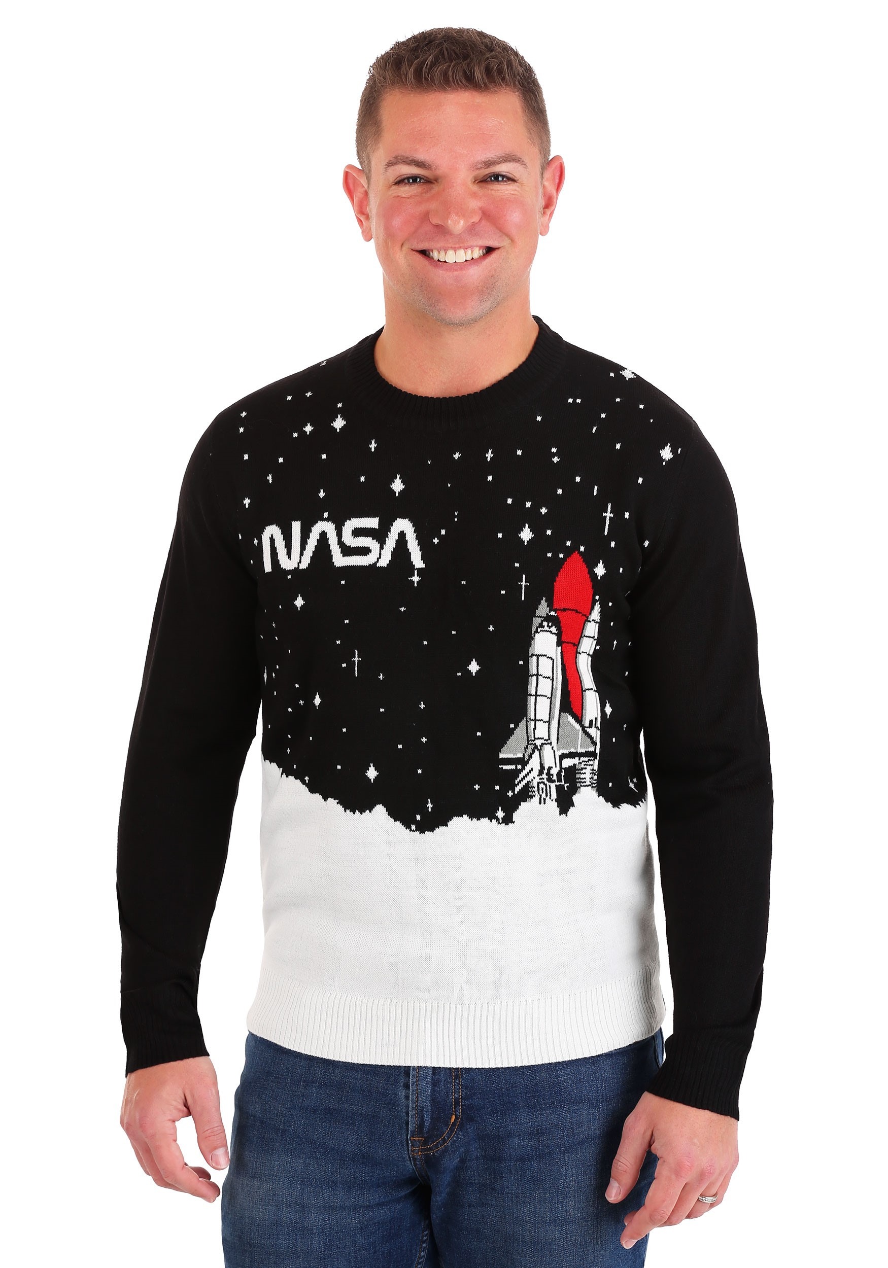 NASA Space Shuttle Ugly Christmas Sweater for Adults