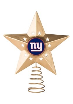 Metal New York Giants Christmas Tree Topper