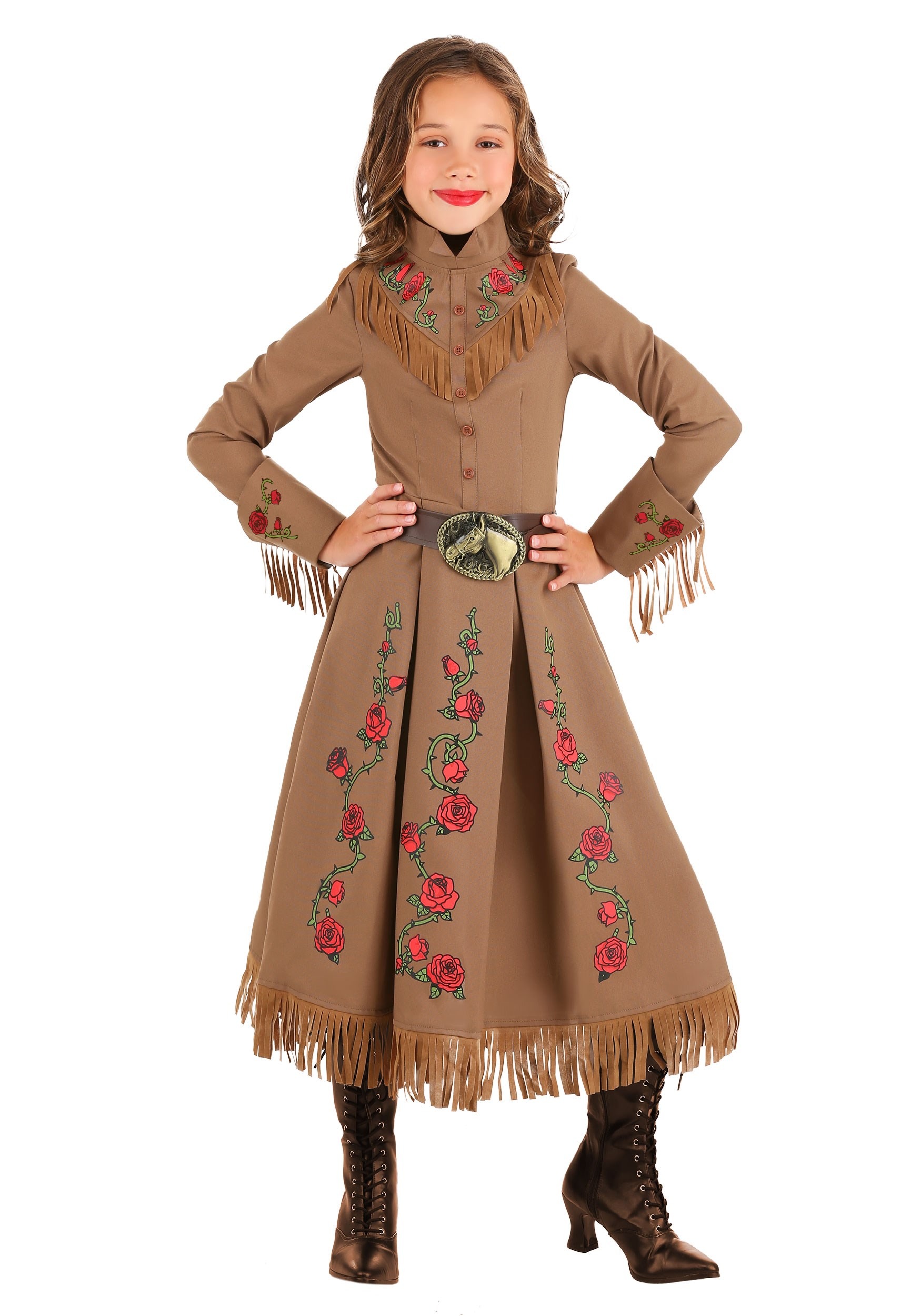 Photos - Fancy Dress Oakley FUN Costumes Annie  Girl's Cowgirl Costume | Cowgirl Costumes Beige& 