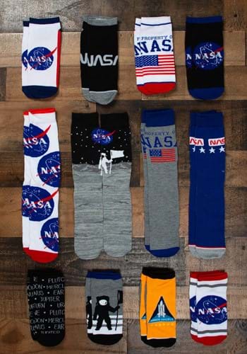 NASA 12 Days Hosiery Combo Sock Pack-2