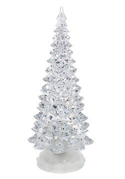 Large Light Up Swirling Glitter Christmas Tree Decoration