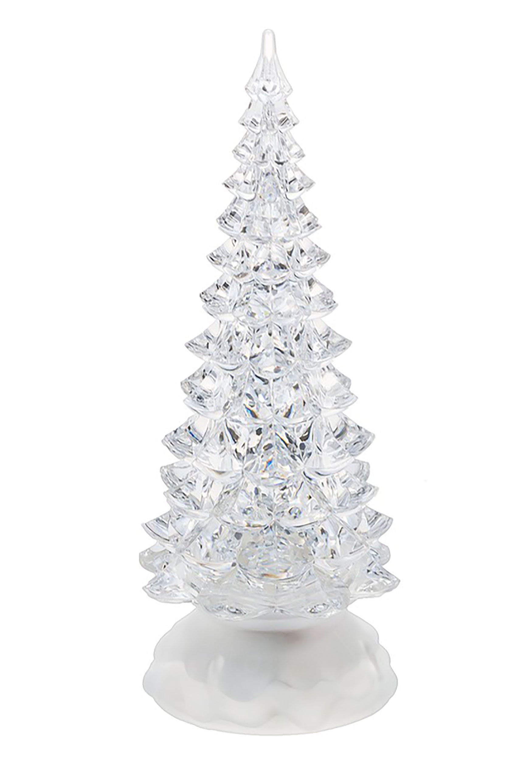 Light Up Swirling Glitter Small Christmas Tree Decoration