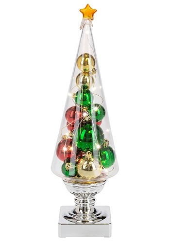 Lighted LED Christmas Tree with Ornaments