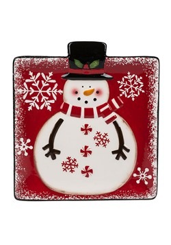 Snowman Snack Plate