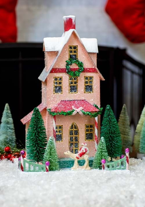 Glittery Merry Merry House Christmas Tabletop Decor