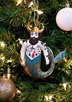 Poseidon Merman Christmas Ornament
