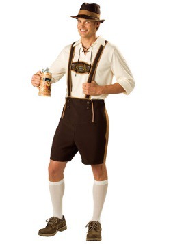 Men's Traditional German Lederhosen Costume