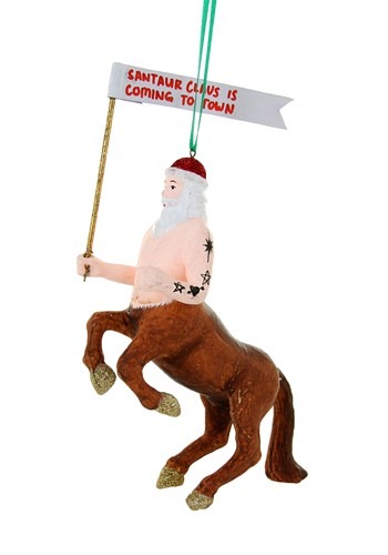 Santaur is Coming to Town Christmas Ornament