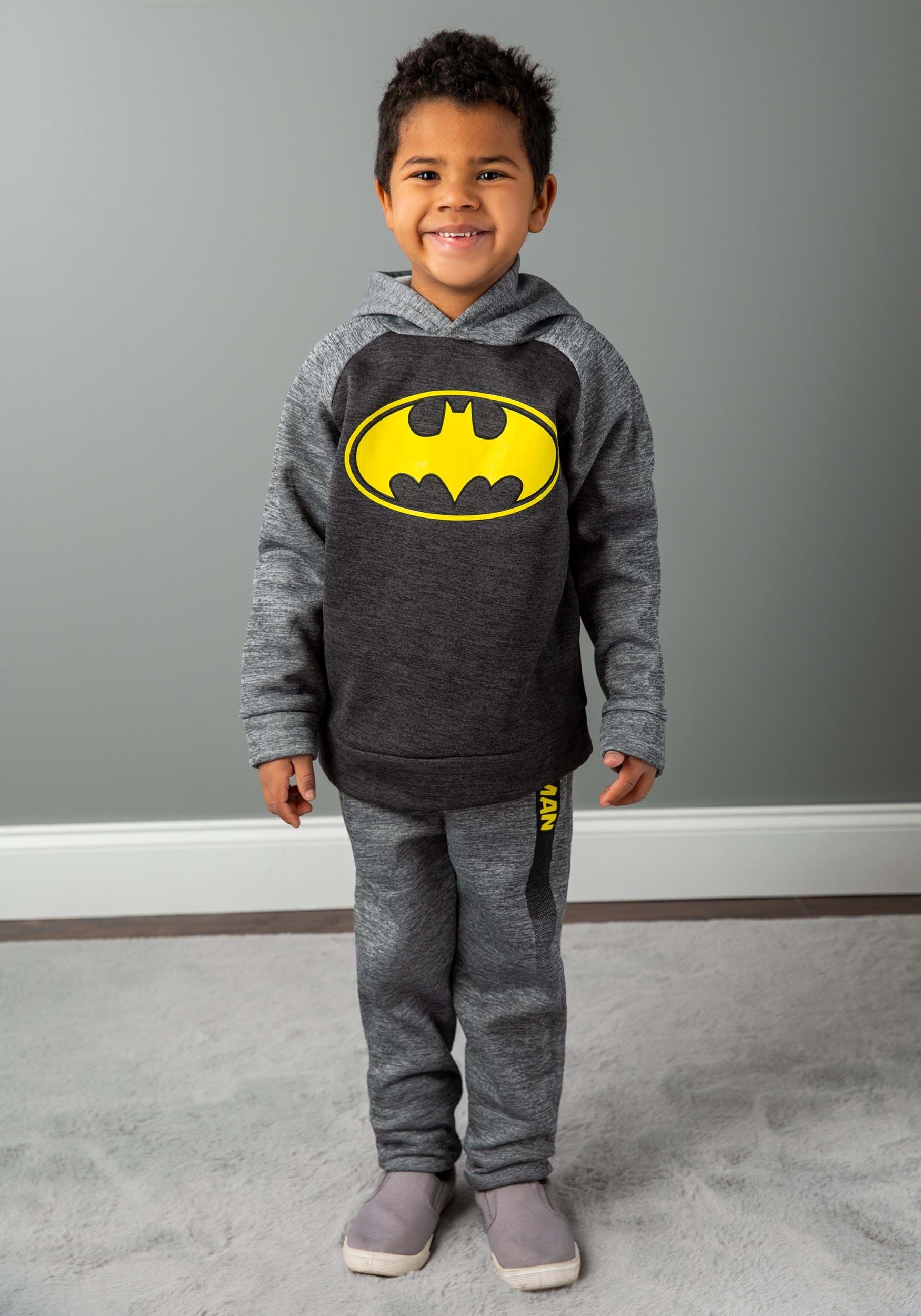 Batman Kids Pullover Hooded Sweatshirt and Pants Set