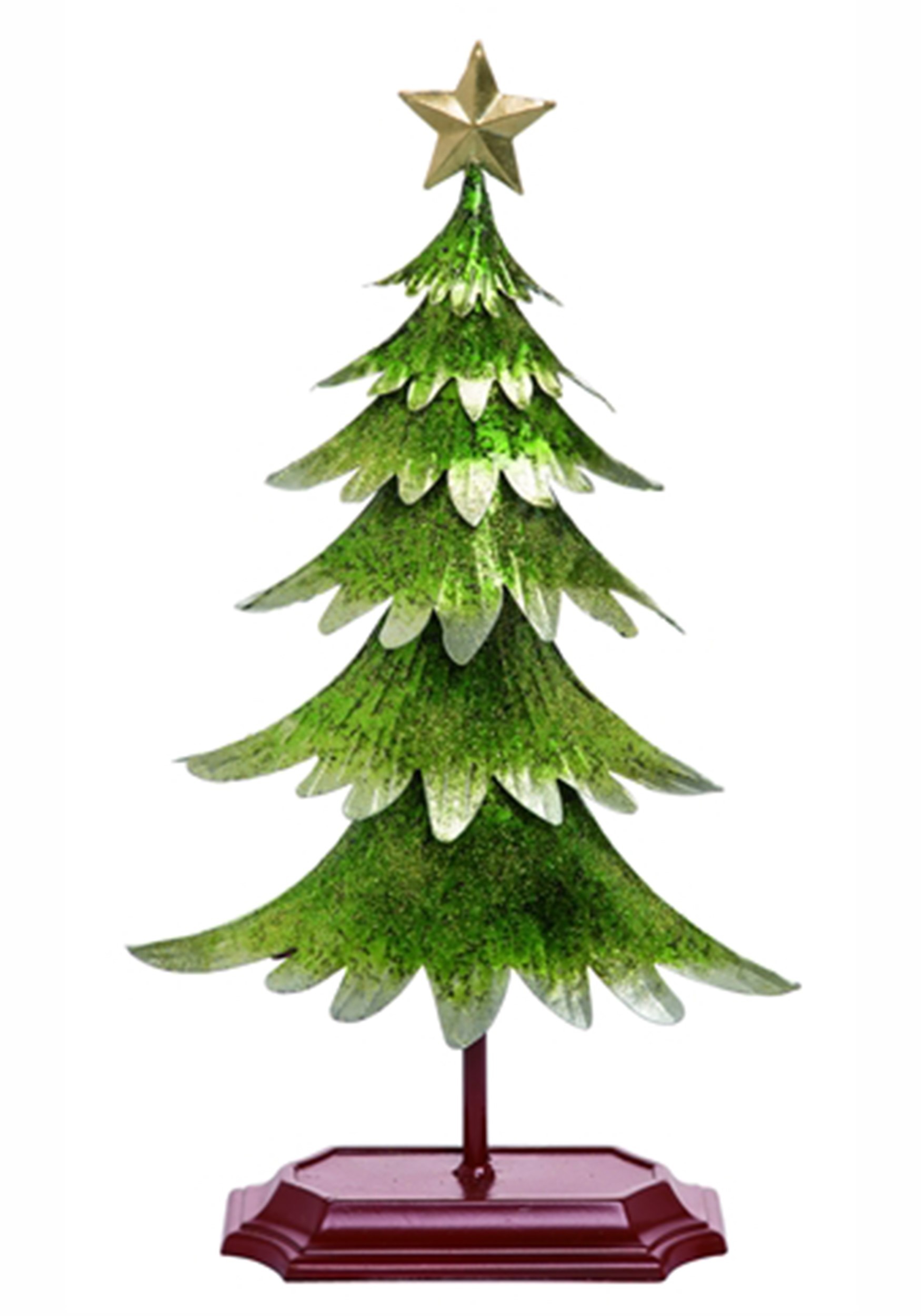 Metallic Glitter Green Christmas Tree