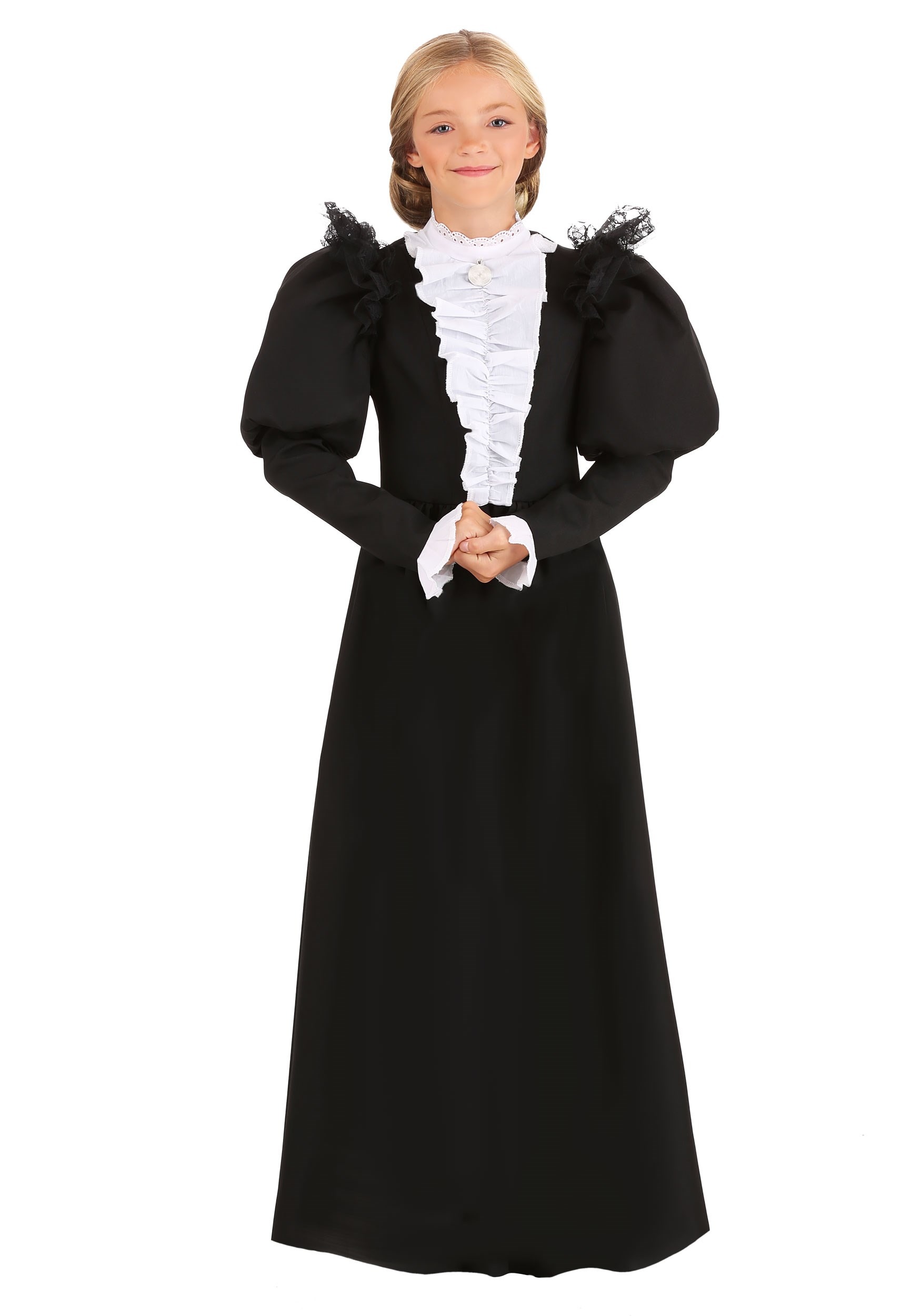 Photos - Fancy Dress Anthony FUN Costumes Susan B.  Victorian Girl's Costume Black/White FUN 
