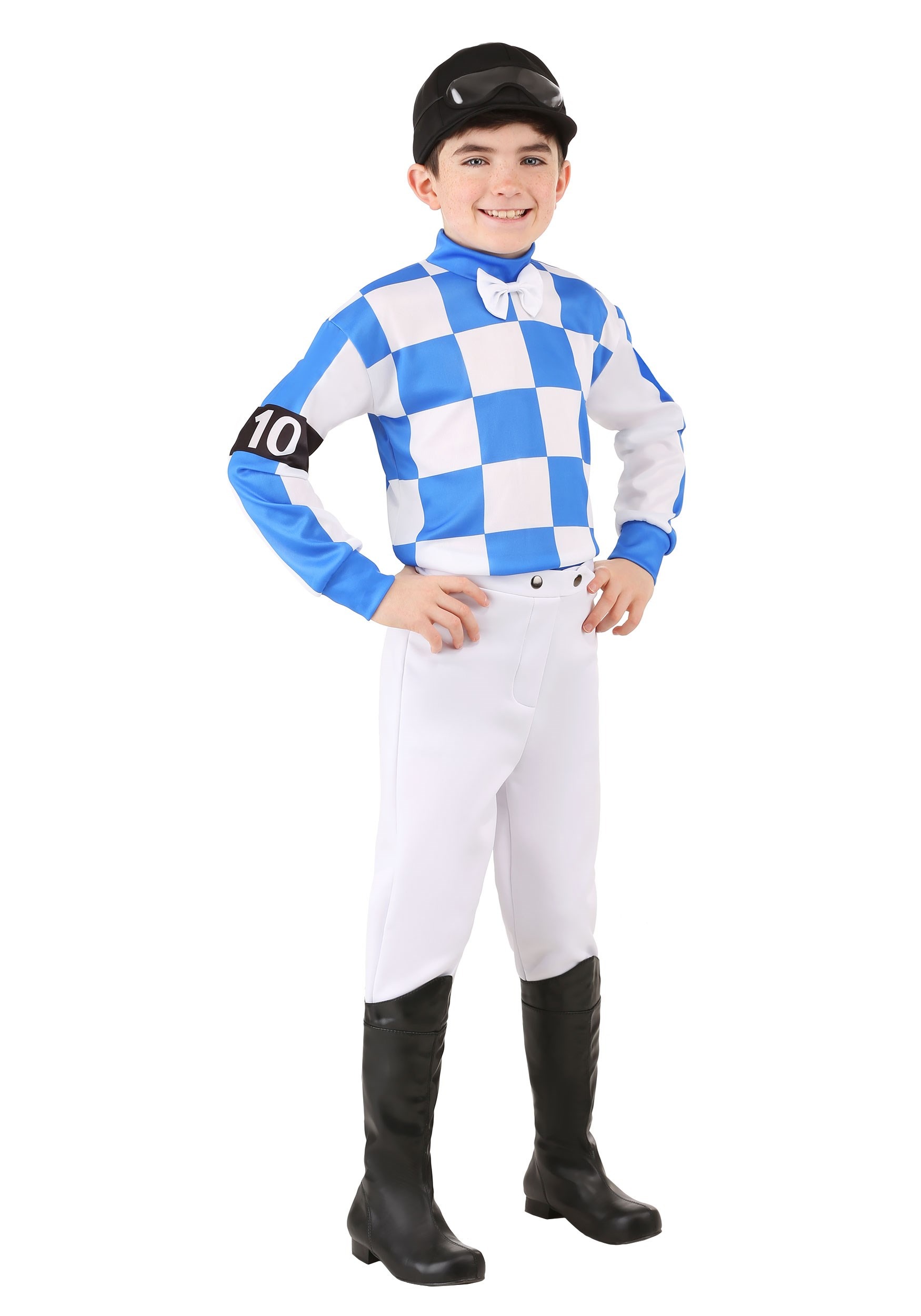 Photos - Fancy Dress FUN Costumes Jockey Boy's Costume Black/Blue/White FUN0933CH