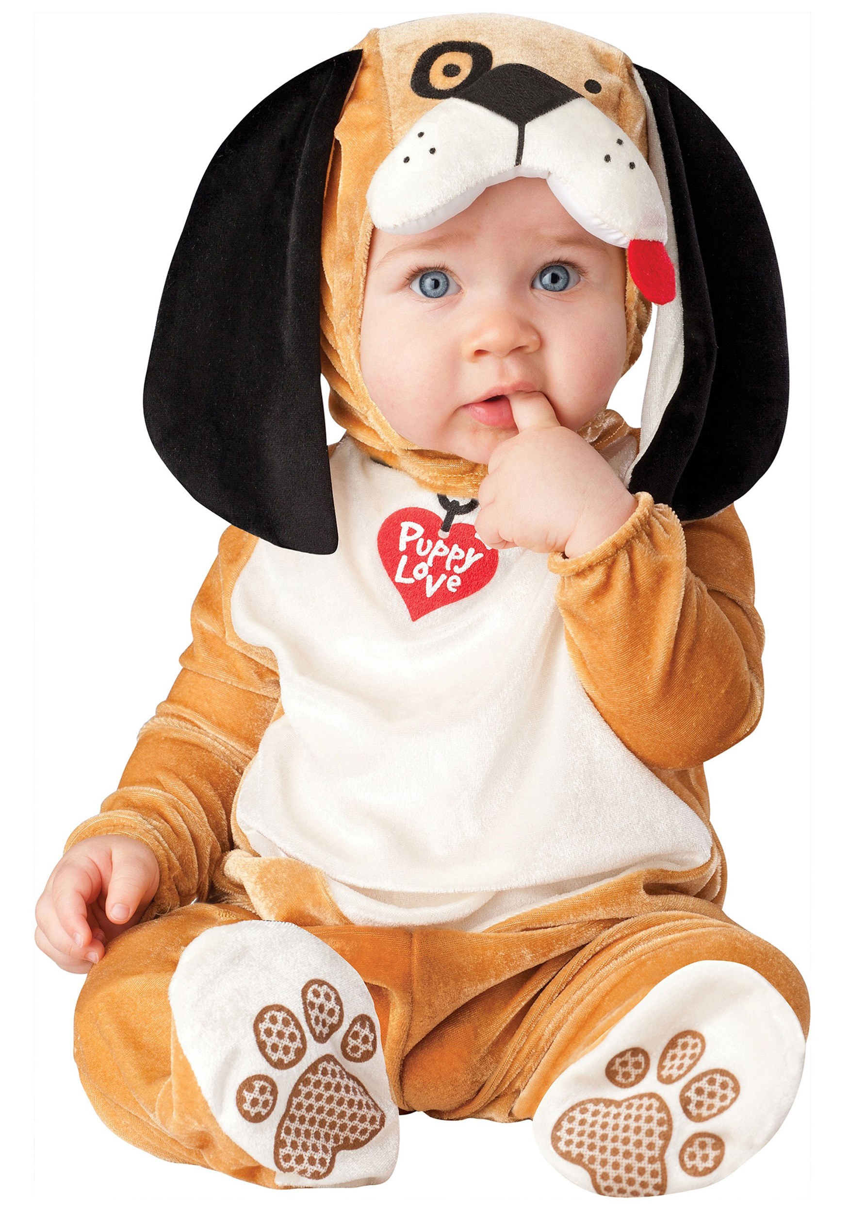 Photos - Fancy Dress Fun World Puppy Love Costume For Babies Orange IN16011
