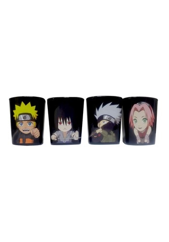 4 Pack Naruto Shippuden Shot Glass Set
